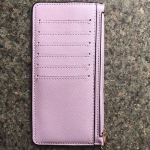 Lilac purple card wallet
